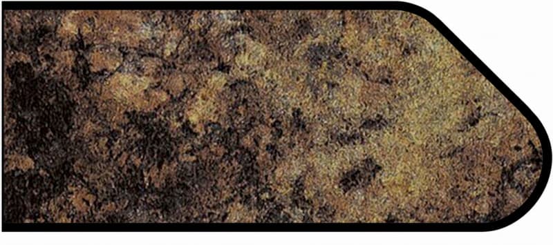 Formica IdealEdge 3470-RD Red Montana Radiance Finish Ogee Edge Molding, 1-1/4" H x 144" L