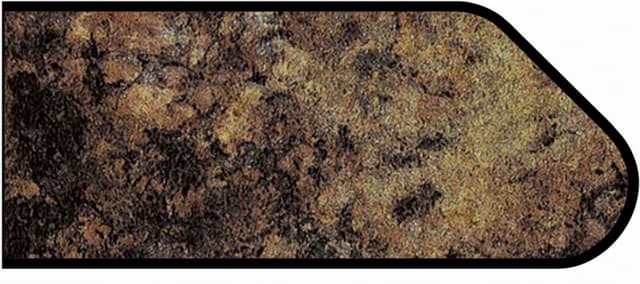 Formica Ogee Profile High Pressure Laminate Ideal Edge Molding, Red Montana 3470, Radiance Finish