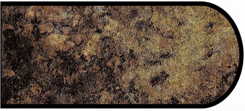 Formica IdealEdge 3470-RD Red Montana Radiance Finish Bullnose Edge Molding, 1-1/4" H x 144" L