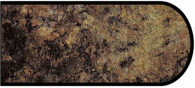 Formica Bullnose Profile High Pressure Laminate Ideal Edge Molding, Red Montana 3470, Radiance Finish