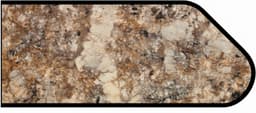 Formica IdealEdge 3466-11 Antique Mascarello Satin Touch Finish Ogee Edge Molding, 1-1/2" H x 144" L