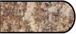 Formica IdealEdge 3466-11 Antique Mascarello Satin Touch Finish Bullnose Edge Molding, 1-1/2" H x 144" L