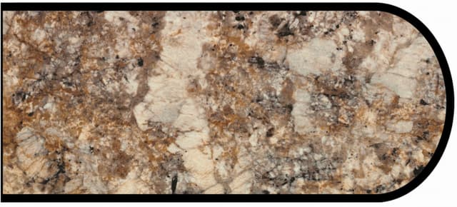 Formica Bullnose Profile High Pressure Laminate Ideal Edge Molding, Antique Mascarello 3466, Satin Touch Finish