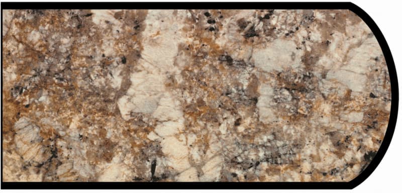 Formica IdealEdge 3466-11 Antique Mascarello Satin Touch Finish Double Radius Edge Molding, 1-1/2" H x 144" L