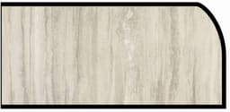 Formica IdealEdge 3458-34 Travertine Silver Scovato Finish Waterfall Edge Molding, 1-1/2" H x 144" L
