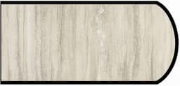 Formica IdealEdge 3458-34 Travertine Silver Scovato Finish Double Radius Edge Molding, 1-1/2" H x 144" L