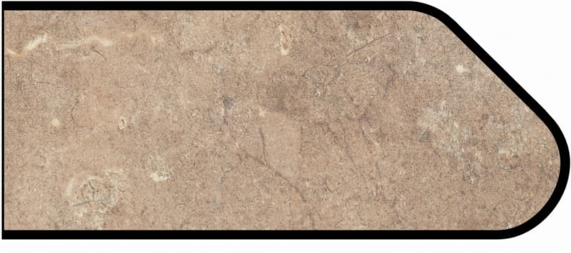 Formica IdealEdge 3456-46 Mocha Travertine Etchings Finish Ogee Edge Molding, 1-1/4" H x 144" L