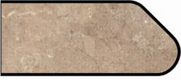 Formica IdealEdge 3456-46 Mocha Travertine Etchings Finish Ogee Edge Molding, 1-1/4" H x 144" L