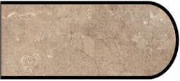 Formica IdealEdge 3456-46 Mocha Travertine Etchings Finish Bullnose Edge Molding, 1-1/4" H x 144" L