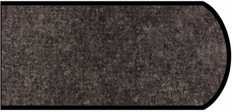 Formica IdealEdge 3450-RD Mineral Jet Radiance Finish Double Radius Edge Molding, 1-1/2" H x 144" L