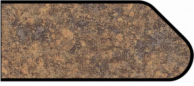 Formica Ogee Profile High Pressure Laminate Ideal Edge Molding, Mineral Sepia 3446, Radiance Finish