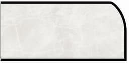 Formica IdealEdge 3700-11 White Alabaster Satin Touch Finish Waterfall Edge Molding, 1-1/2" H x 144" L