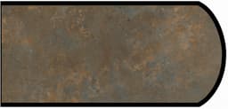 Formica IdealEdge 3707-ML Patine Bronze Monolith Finish Double Radius Edge Molding, 1-1/2" H x 144" L