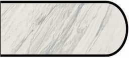 Formica IdealEdge 3701-11 Manhattan Marble Satin Touch Finish Bullnose Edge Molding, 1-1/2" H x 144" L