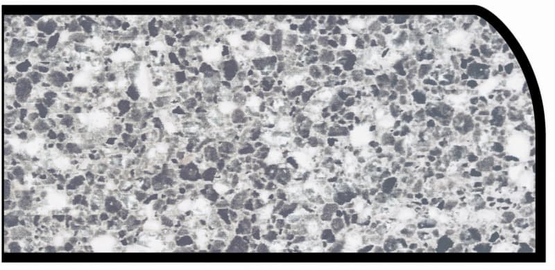 Formica IdealEdge 3518-46 Flint Crystal Etchings Finish Waterfall Edge Molding, 1-1/2" H x 144" L
