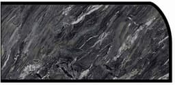 Formica IdealEdge 9537-34 Stormy Night Granite Scovato Finish Waterfall Edge Molding, 1-1/2" H x 144" L