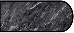 Formica IdealEdge 9537-34 Stormy Night Granite Scovato Finish Bullnose Edge Molding, 1-1/2" H x 144" L