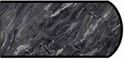 Formica IdealEdge 9537-34 Stormy Night Granite Scovato Finish Double Radius Edge Molding, 1-1/2" H x 144" L