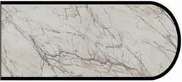 Formica IdealEdge 9536-ML Quartzite Bianco Monolith Finish Bullnose Edge Molding, 1-1/2" H x 144" L