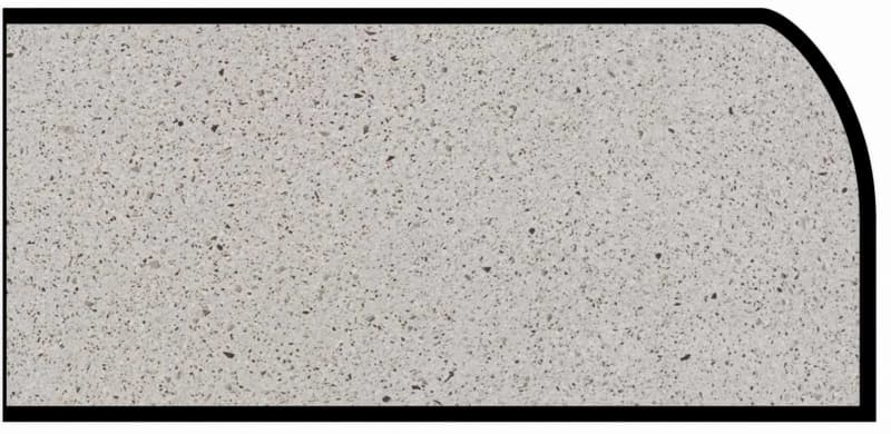 Formica IdealEdge 9532-43 Smoked Sea Salt Artisan Finish Waterfall Edge Molding, 1-1/2" H x 144" L
