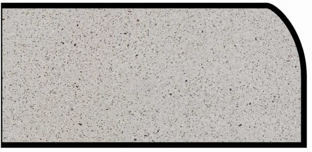 Formica Waterfall Profile High Pressure Laminate Ideal Edge Molding, Smoked Sea Salt 9305, Artisan Finish