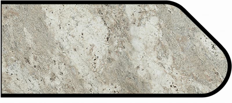 Formica IdealEdge 9284-43 Classic Crystal Granite Artisan Finish Ogee Edge Molding, 1-1/2" H x 144" L