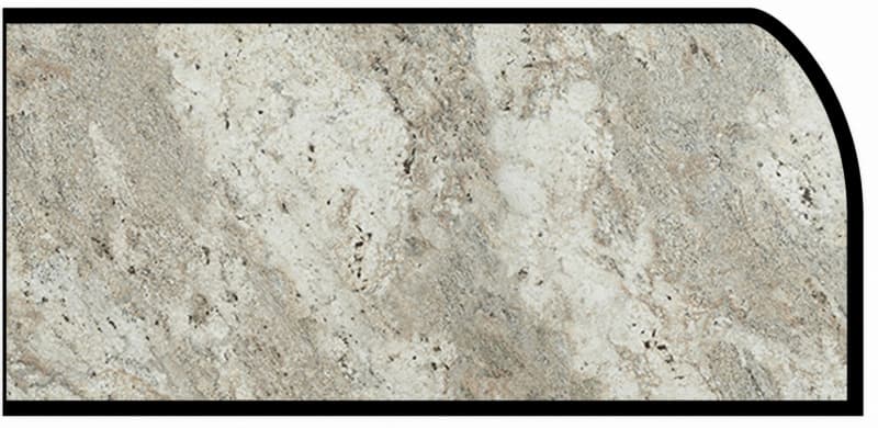 Formica IdealEdge 9284-43 Classic Crystal Granite Artisan Finish Waterfall Edge Molding, 1-1/2" H x 144" L