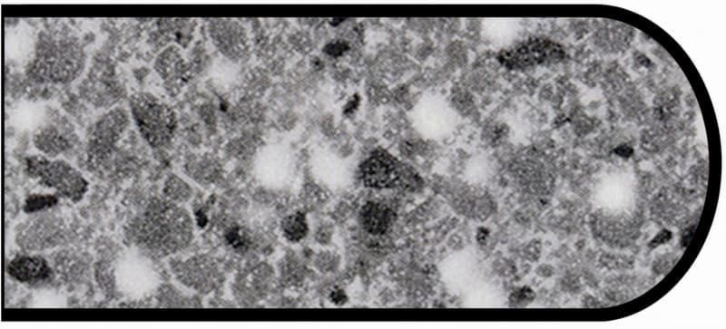 Formica IdealEdge 3518-46 Flint Crystal Etchings Finish Bullnose Edge Molding, 1-1/2" H x 144" L