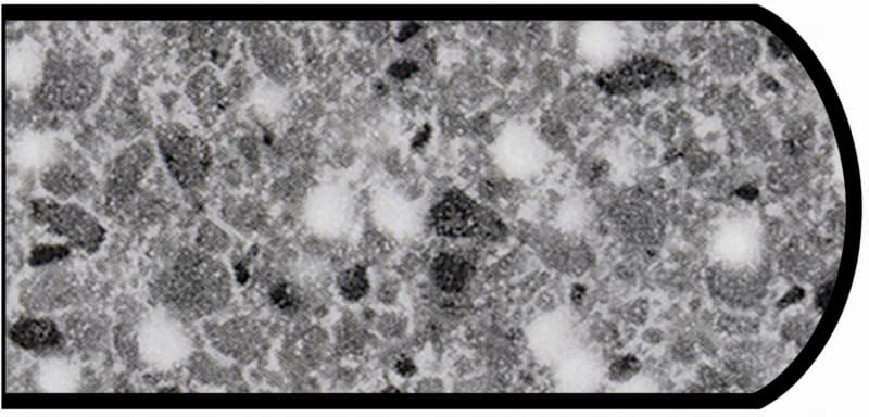 Formica IdealEdge 3518-46 Flint Crystal Etchings Finish Double Radius Edge Molding, 1-1/2" H x 144" L