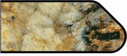 Formica IdealEdge 3465-RD Golden Mascarello Radiance Finish Ogee Edge Molding, 1-1/2" H x 144" L