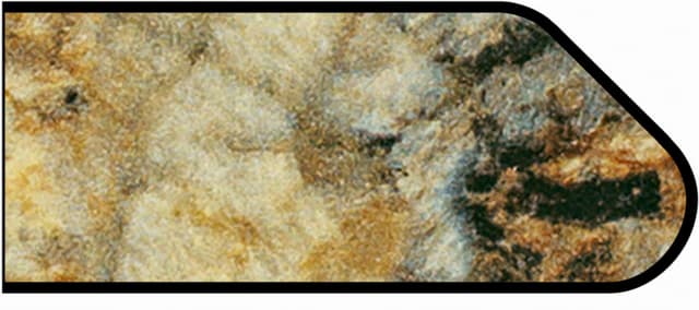 Formica Ogee Profile High Pressure Laminate Ideal Edge Molding, Golden Mascarello 3465, Radiance Finish