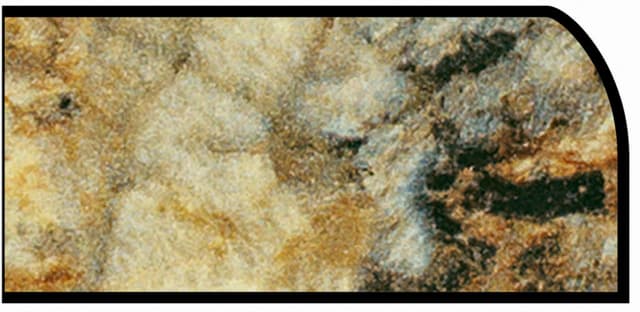 Formica Waterfall Profile High Pressure Laminate Ideal Edge Molding, Golden Mascarello 3465, Radiance Finish