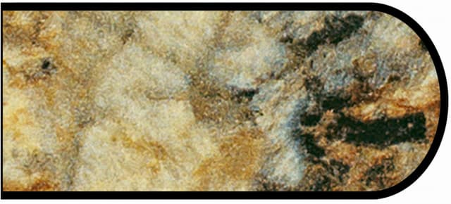 Formica Bullnose Profile High Pressure Laminate Ideal Edge Molding, Golden Mascarello 3465, Satin Touch Finish