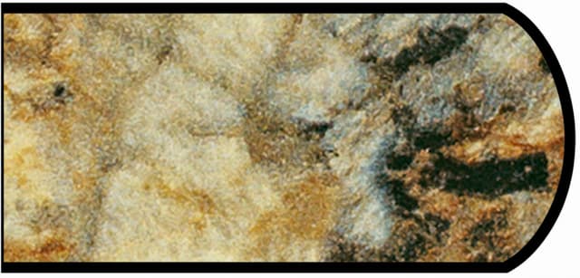 Formica Double Radius Profile High Pressure Laminate Ideal Edge Molding, Golden Mascarello 3465, Satin Touch Finish