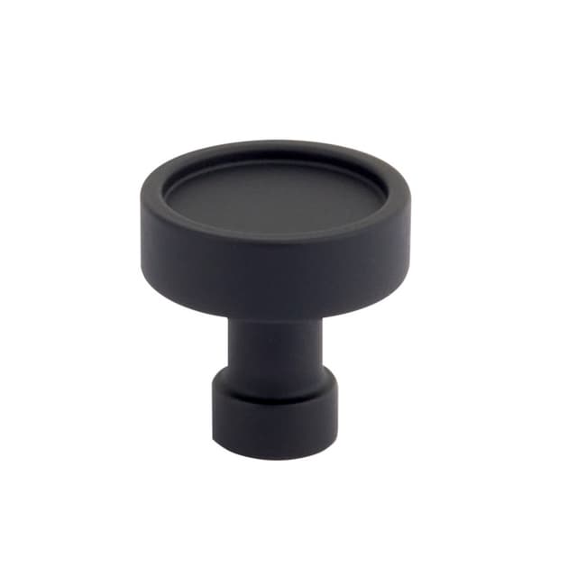 Schaub Noho Round Cabinet Knob, 1-1/4" dia, Matte Black - 211114-MB