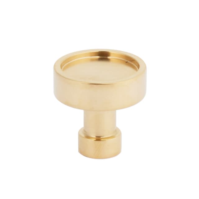 Schaub Noho Round Cabinet Knob, 1-1/4", Unlacquered Brass - 211114-UNBR