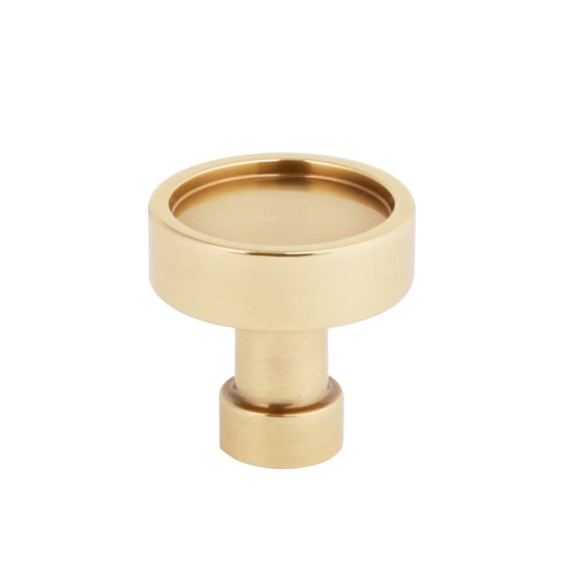 Schaub Noho Round Cabinet Knob, 1-1/4", Vintage Brass - 211114-VB