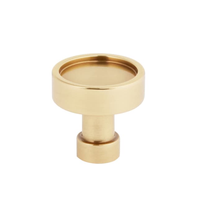 Schaub Noho Round Cabinet Knob, 1-1/4", Vintage Brass - 211114-VB