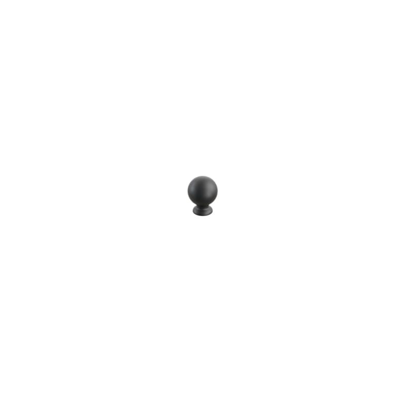 Schaub Avenue Round Cabinet Knob, 1", Matte Black - 211121-MB