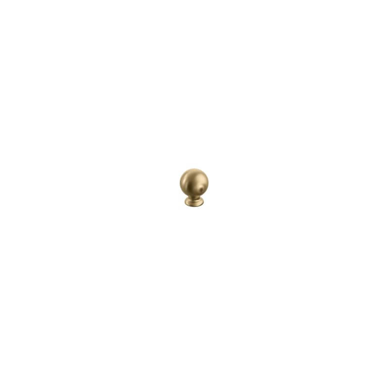 Schaub Avenue Round Cabinet Knob, 1", Satin Brass - 211121-US4
