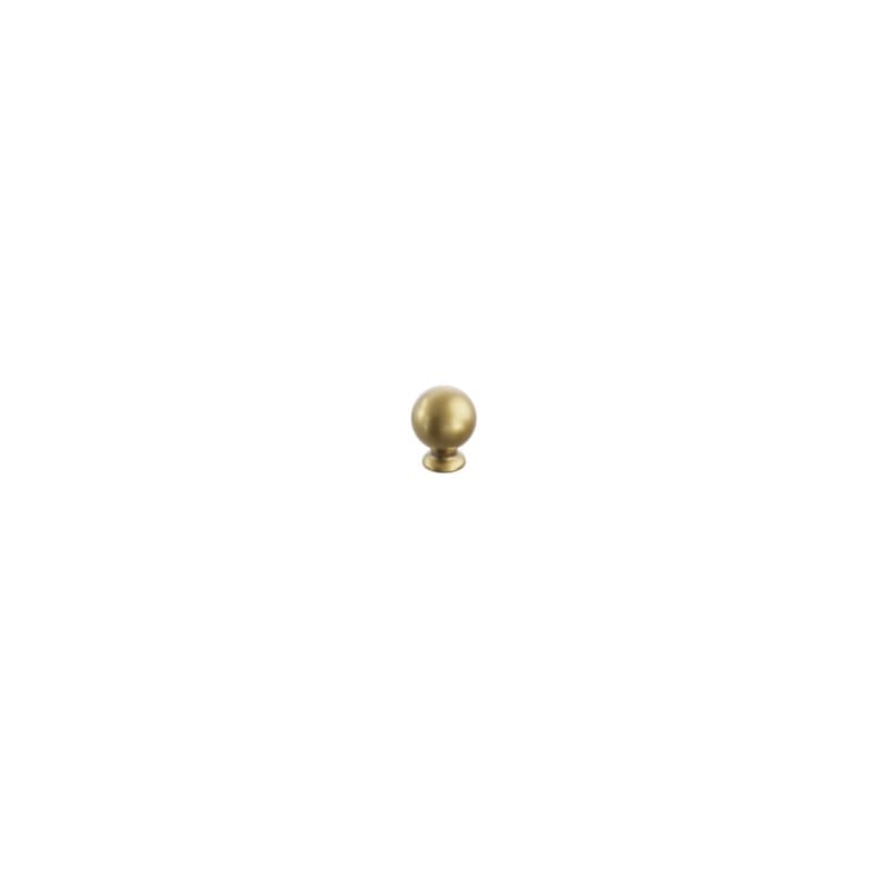 Schaub Avenue Round Cabinet Knob, 1", Vintage Brass - 211121-VB