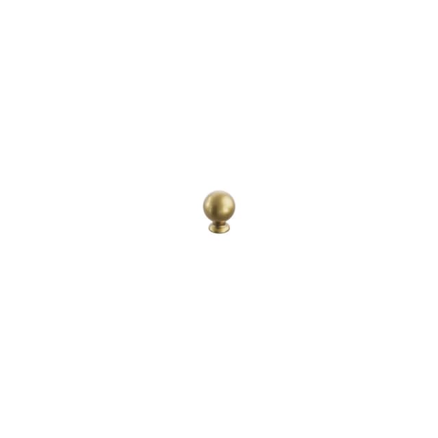 Schaub Avenue Round Cabinet Knob, 1", Vintage Brass - 211121-VB