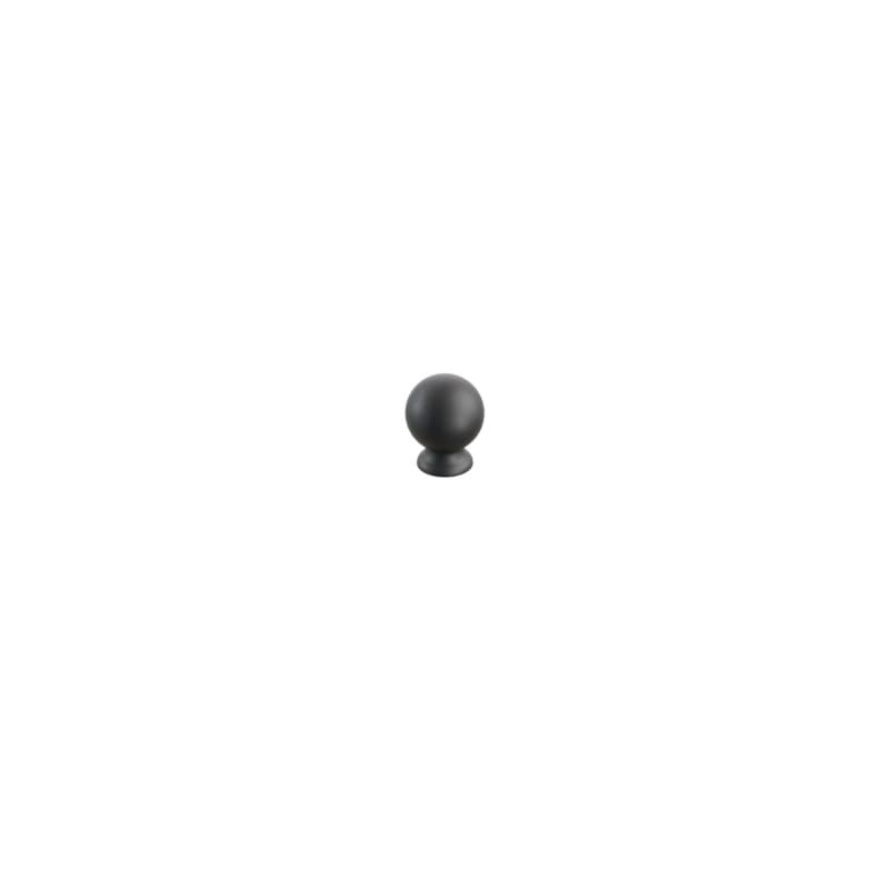 Schaub Avenue Round Cabinet Knob, 1-1/4", Matte Black - 211122-MB
