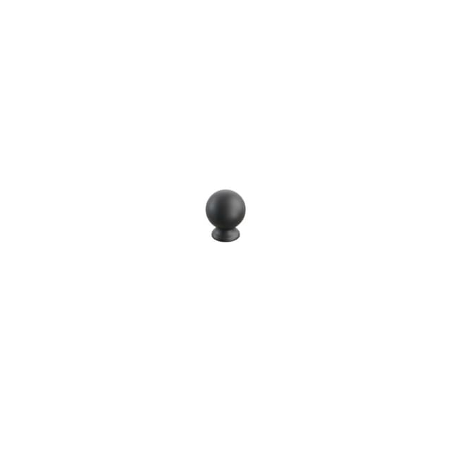 Schaub Avenue Round Cabinet Knob, 1-1/4", Matte Black - 211122-MB