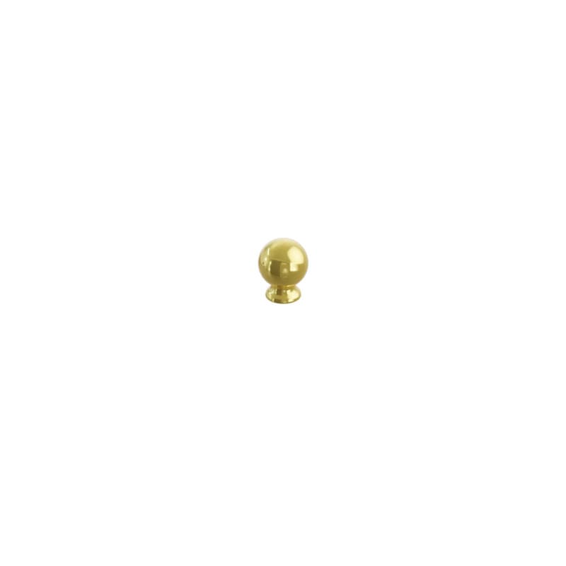 Schaub Avenue Round Cabinet Knob, 1-1/4", Unlacquered Brass - 211122-UNBR