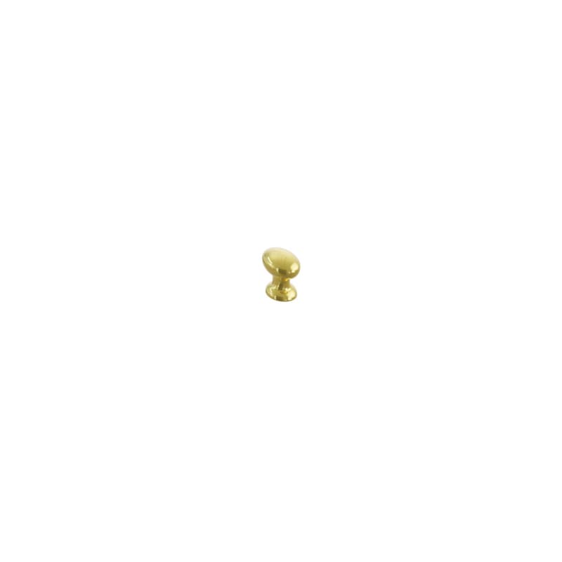 Schaub Avenue Oval Cabinet Knob, 1-1/4", Unlacquered Brass - 211123-UNBR