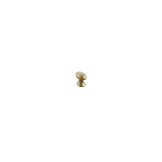 Schaub Avenue Oval Cabinet Knob, 1-1/4", Vintage Brass - 211123-VB