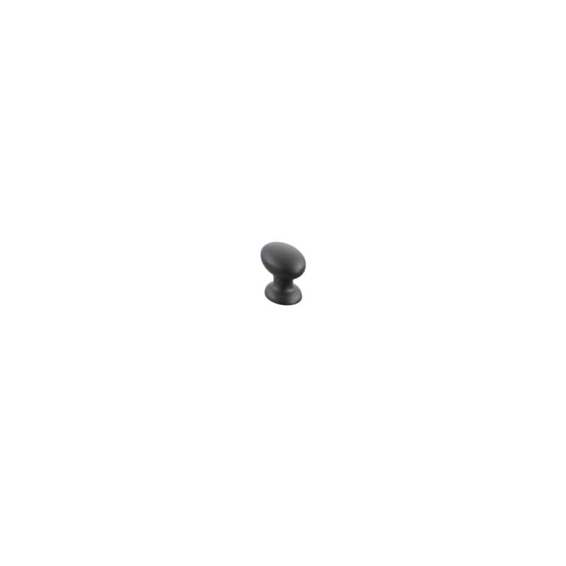 Schaub Avenue Oval Cabinet Knob, 1-3/8", Matte Black - 211124-MB