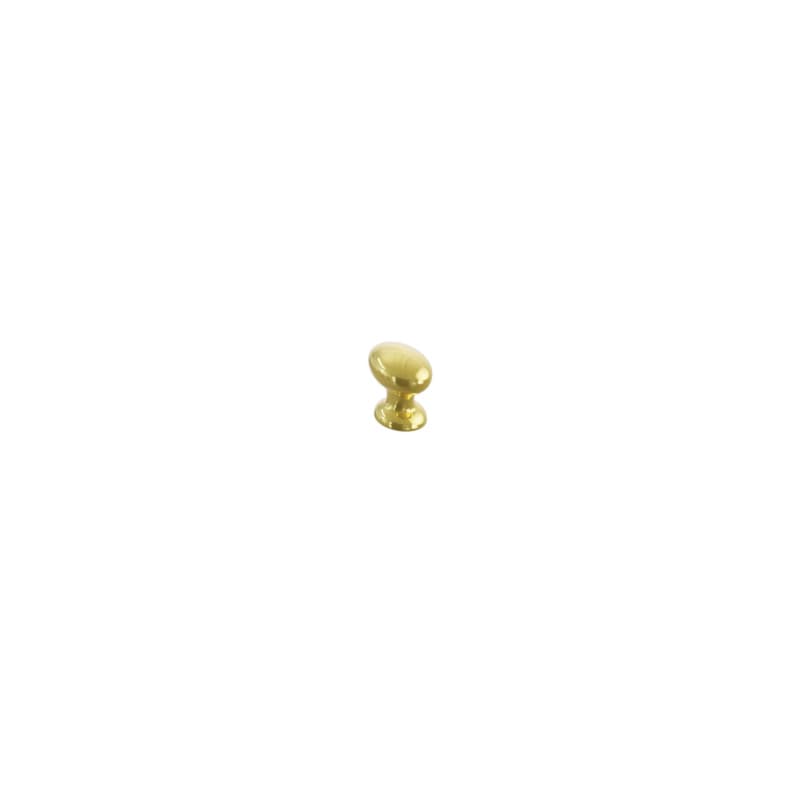 Schaub Avenue Oval Cabinet Knob, 1-3/8", Unlacquered Brass - 211124-UNBR
