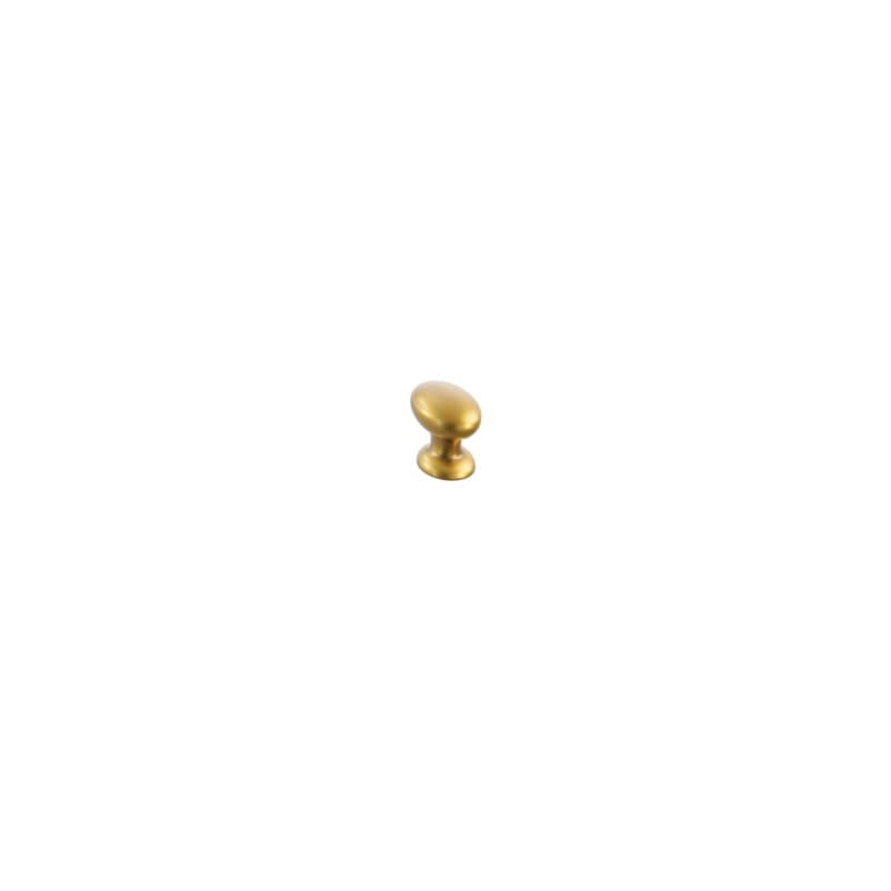 Schaub Avenue Oval Cabinet Knob, 1-3/8", Vintage Brass - 211124-VB